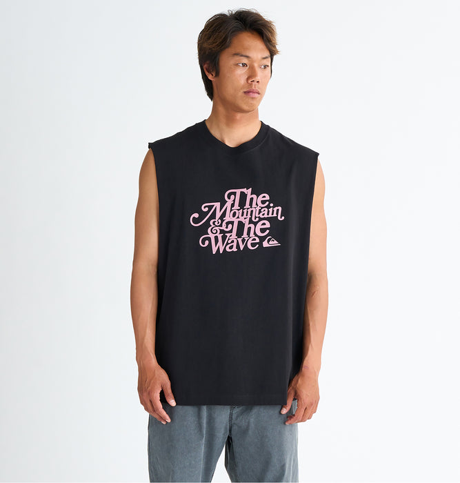 OUTLET】QUIKSILVER メンズ TYPEFACE SLY ノースリーブ タンクトップ