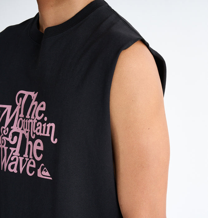 【OUTLET】QUIKSILVER メンズ TYPEFACE SLY ノースリーブ タンクトップ ルーズフィット