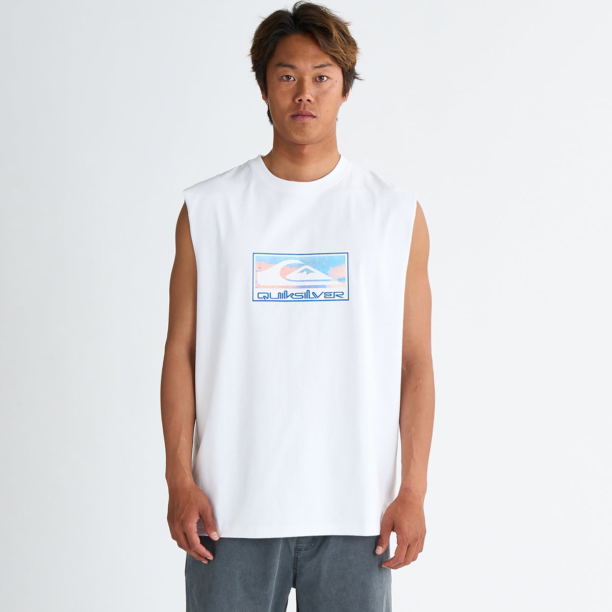 OUTLET】QUIKSILVER メンズ GRADIENT SLY ノースリーブ タンクトップ