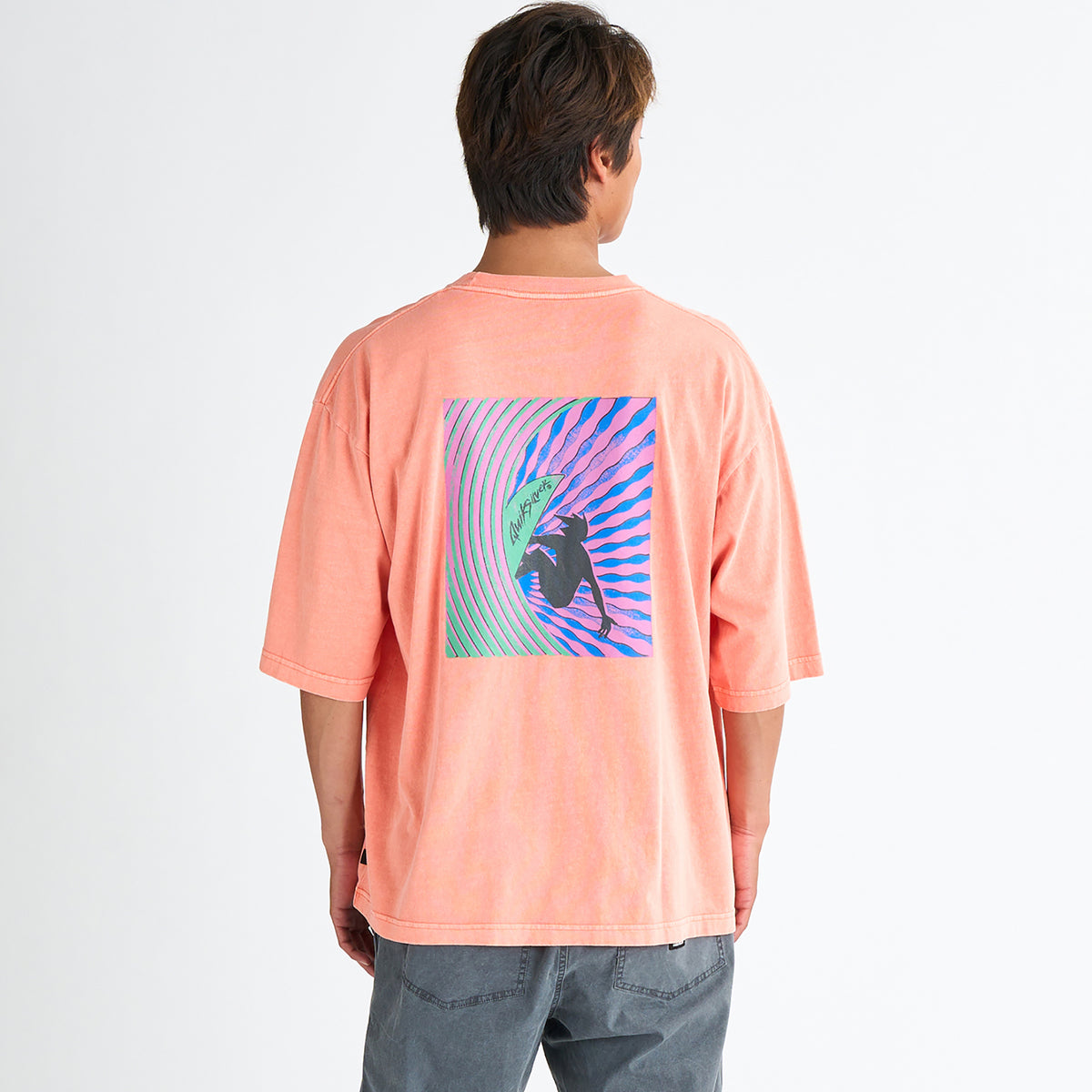 OUTLET FAMILY SALE】QUIKSILVER メンズ WINDOWPANE ST 半袖コットンT