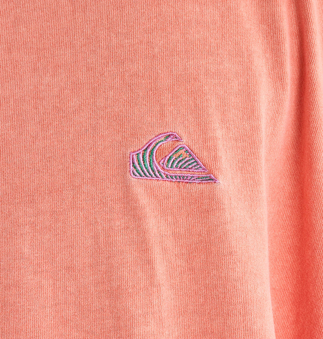 【OUTLET】QUIKSILVER メンズ WINDOWPANE ST 半袖コットンTシャツ ルーズフィット グラフィックデザイン