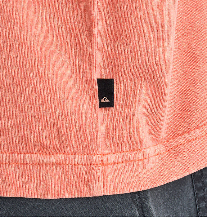 【OUTLET】QUIKSILVER メンズ WINDOWPANE ST 半袖コットンTシャツ ルーズフィット グラフィックデザイン