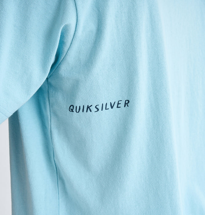 【OUTLET】QUIKSILVER メンズ FREEDOM SWELL ST 半袖コットンTシャツ レギュラーフィット グラフィックデザイン