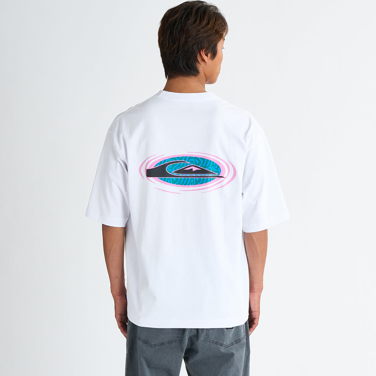 コルヴィル CoLLVille カットソー Tシャツ 半袖 コットン M 青 白 OUTLET】QUIKSILVER メンズ FROG RITUAL ST 半袖コットンTシャツ