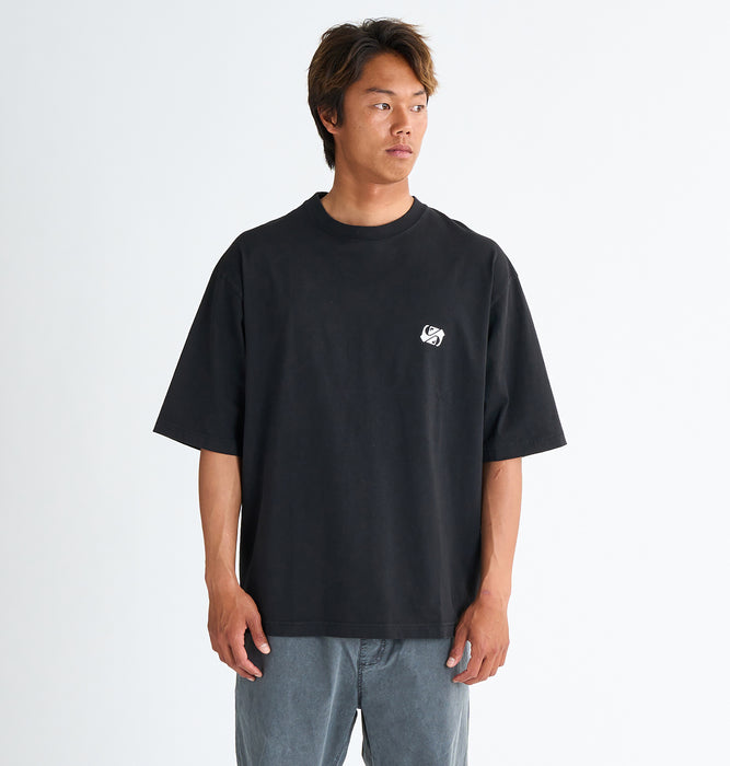 【OUTLET】QUIKSILVER メンズ DONT STOP ST 半袖コットンTシャツ ルーズフィット グラフィックデザイン