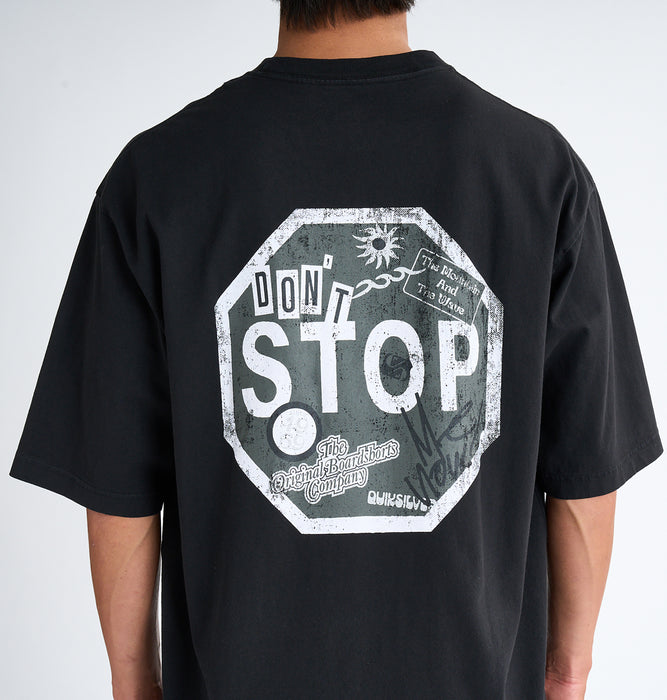 OUTLET FAMILY SALE】QUIKSILVER メンズ DONT STOP ST 半袖コットンT