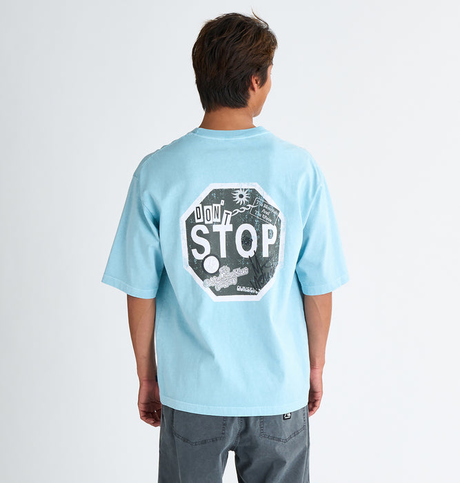 値下げABOUT Tシャツ OUTLET FAMILY SALE】QUIKSILVER メンズ DONT STOP ST 半袖コットンT