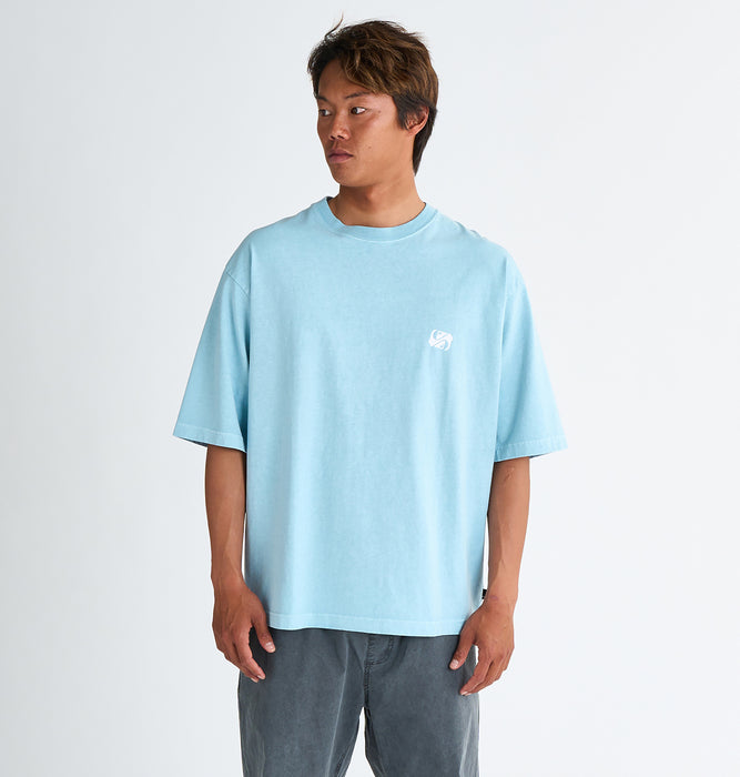 【OUTLET】QUIKSILVER メンズ DONT STOP ST 半袖コットンTシャツ ルーズフィット グラフィックデザイン