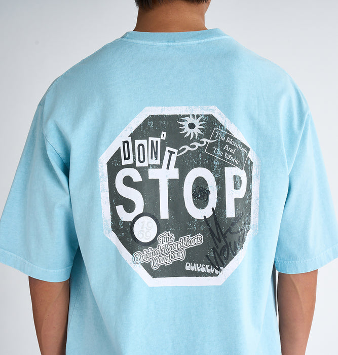 OUTLET FAMILY SALE】QUIKSILVER メンズ DONT STOP ST 半袖コットンT
