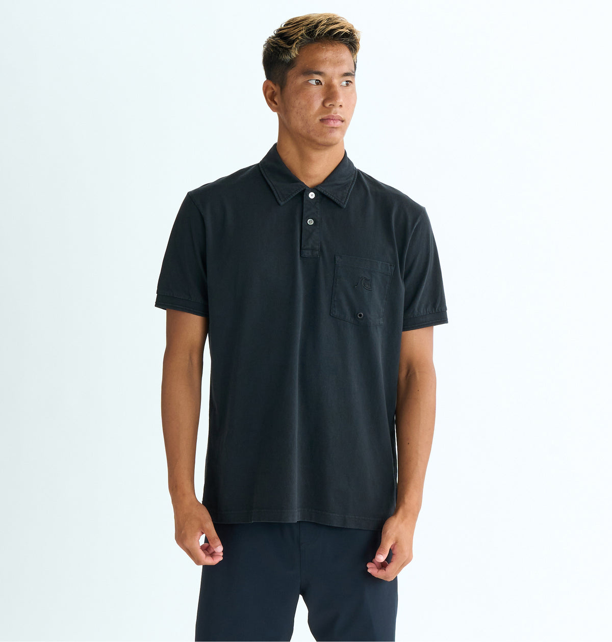 OUTLET】QUIKSILVER メンズ BUBBLE POLO 半袖ポロシャツ ルーズフィット