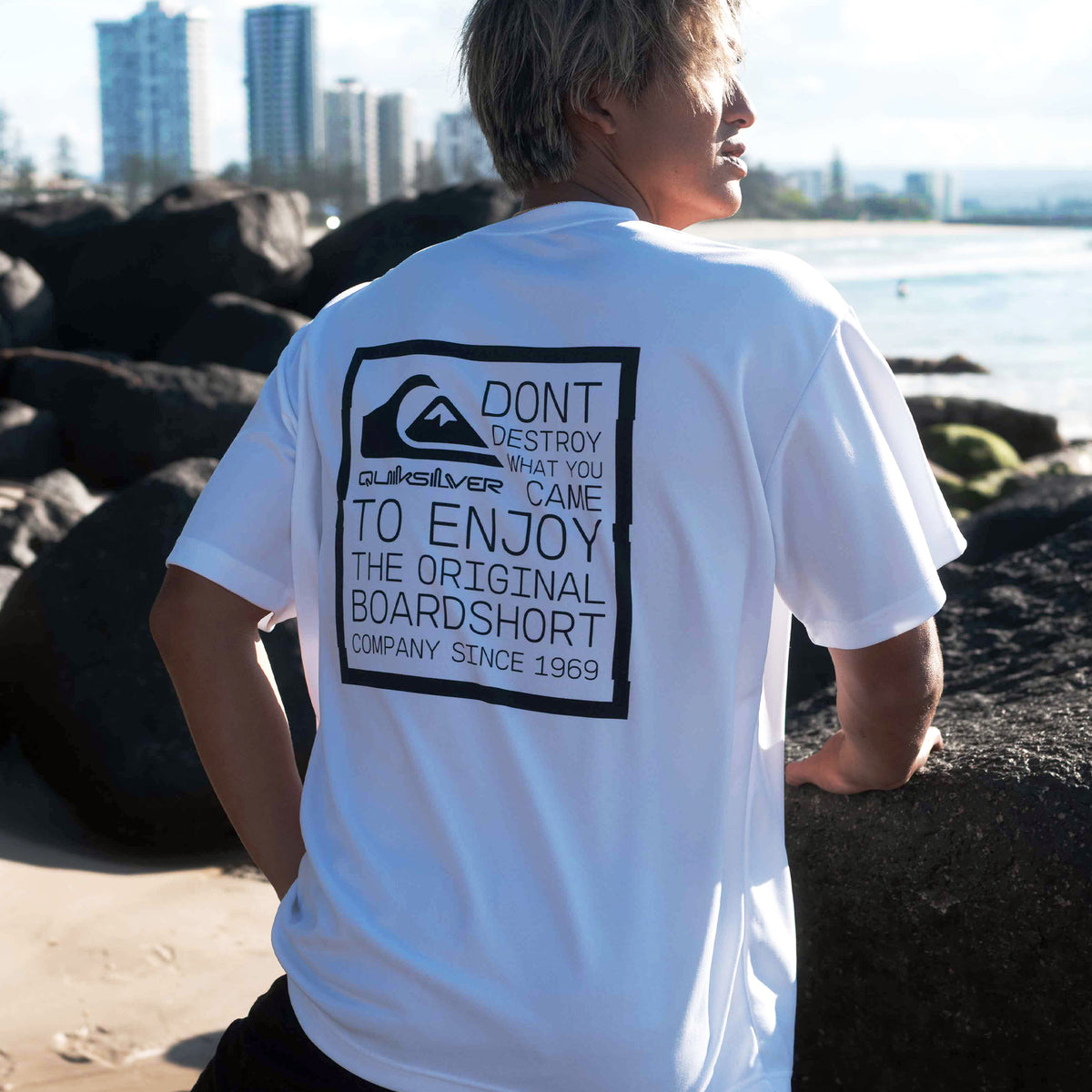 QUIKSILVER Tシャツ Quiksilver DISTORTED BOX ST Tシャツ メンズ