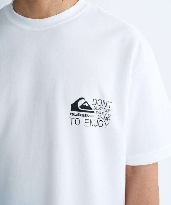 QUIKSILVER メンズ DISTORTED BOX ST 半袖コットンTシャツ ルーズ