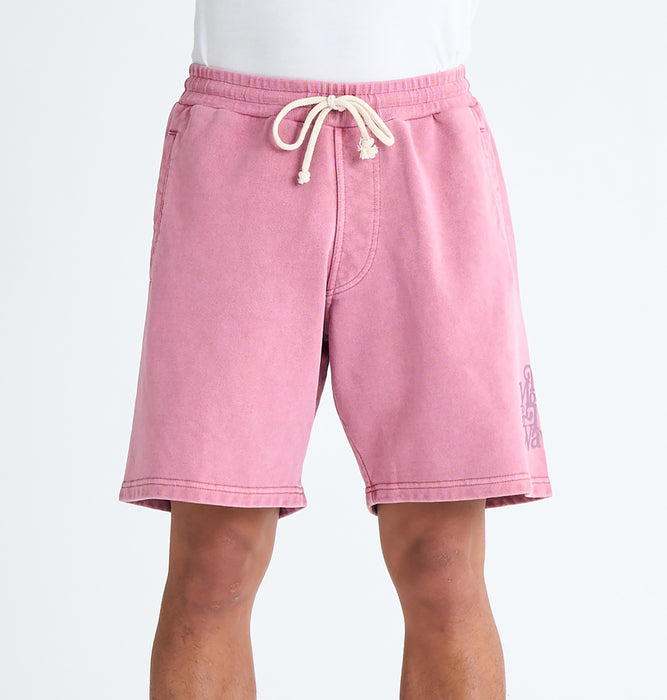 【OUTLET FAMILY SALE】QUIKSILVER メンズ TYPEFACE SWEAT SHORT ウォークショーツ ウエストゴム./ドローコード 18インチ