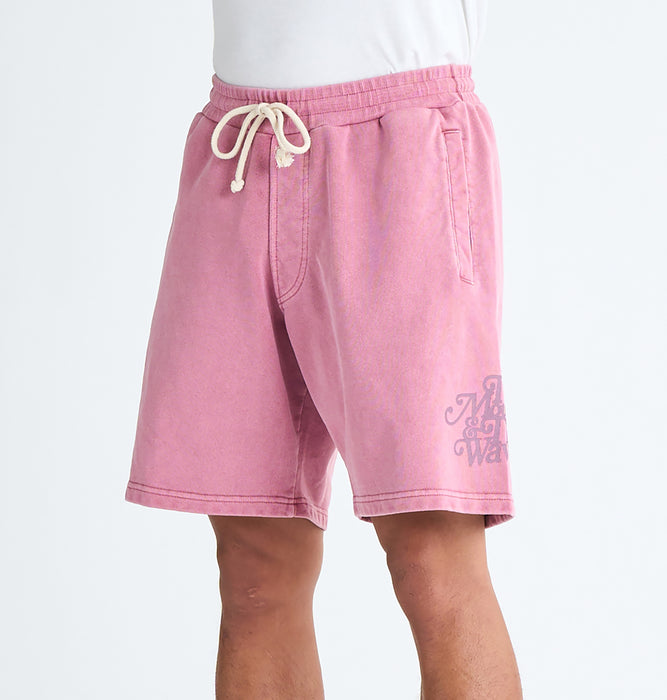 【OUTLET FAMILY SALE】QUIKSILVER メンズ TYPEFACE SWEAT SHORT ウォークショーツ ウエストゴム./ドローコード 18インチ