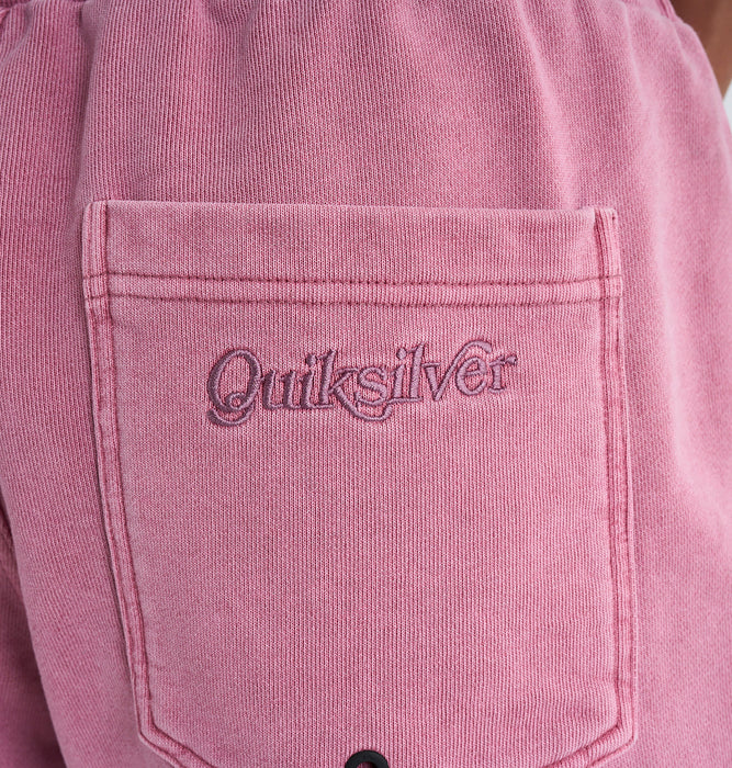 【OUTLET FAMILY SALE】QUIKSILVER メンズ TYPEFACE SWEAT SHORT ウォークショーツ ウエストゴム./ドローコード 18インチ