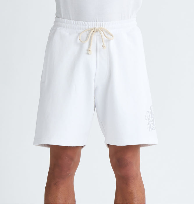 【OUTLET FAMILY SALE】QUIKSILVER メンズ TYPEFACE SWEAT SHORT ウォークショーツ ウエストゴム./ドローコード 18インチ