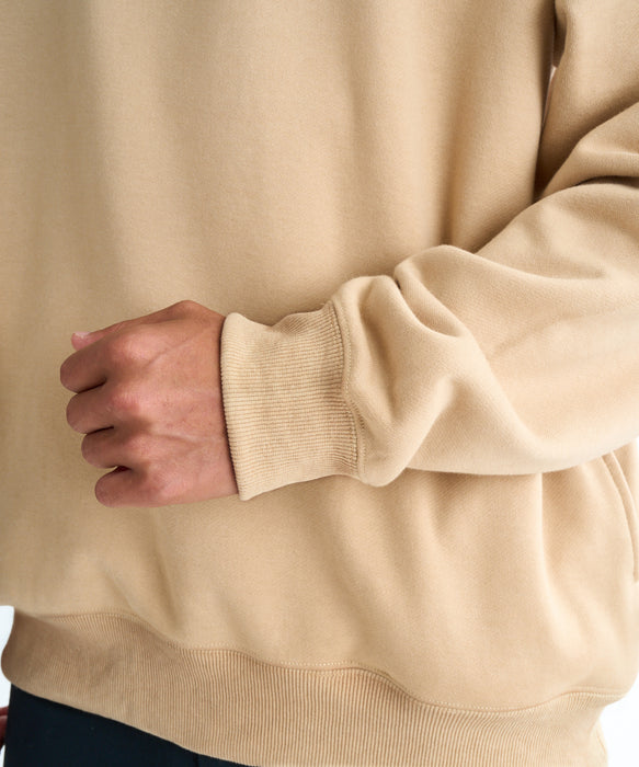 【OUTLET】QUIKSILVER メンズ SUN FLOW SWEAT HZ ハーフジップスウェット 軽量ソフトフリース 特殊裏起毛