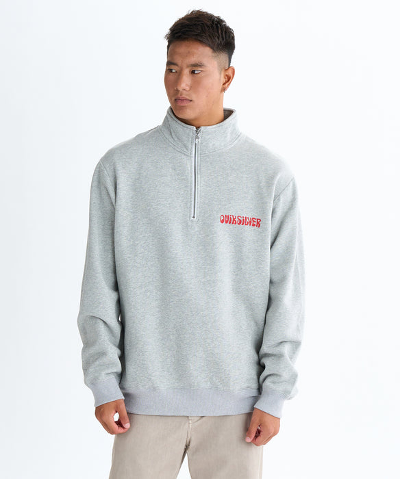 SUNSUNxSENSE OF PLACE ハーフジップス ウェット OUTLET】QUIKSILVER メンズ SUN FLOW SWEAT HZ ハーフジップスウェット