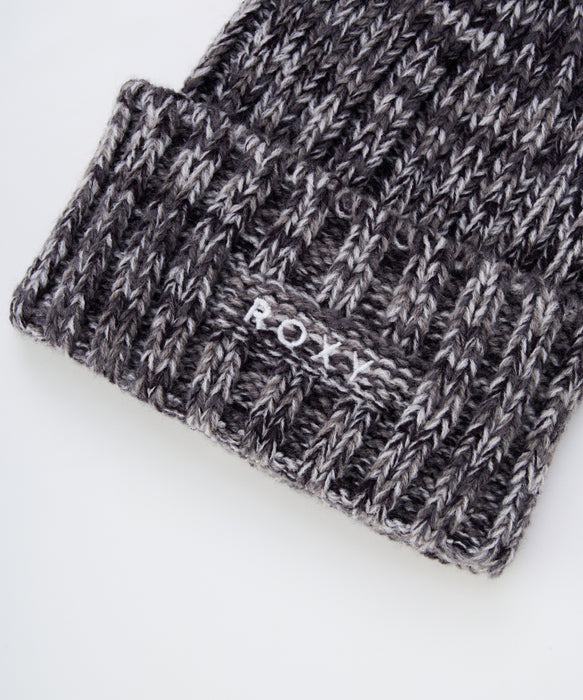 【OUTLET】Roxy COZY BEANIE ウィメンズ 折り返し ニットビーニー ポンポン