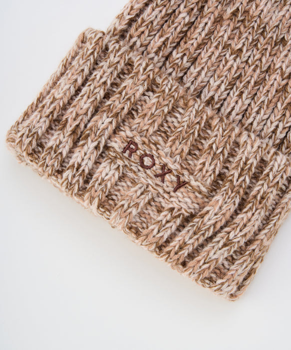 【OUTLET】Roxy COZY BEANIE ウィメンズ 折り返し ニットビーニー ポンポン