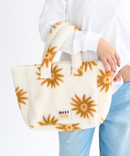 OUTLET】Roxy ALL DAY TOTE BAG ウィメンズ フラワー柄ボアトート OUTLET】Roxy ALL DAY TOTE BAG ウィメンズ フラワー柄ボアトート