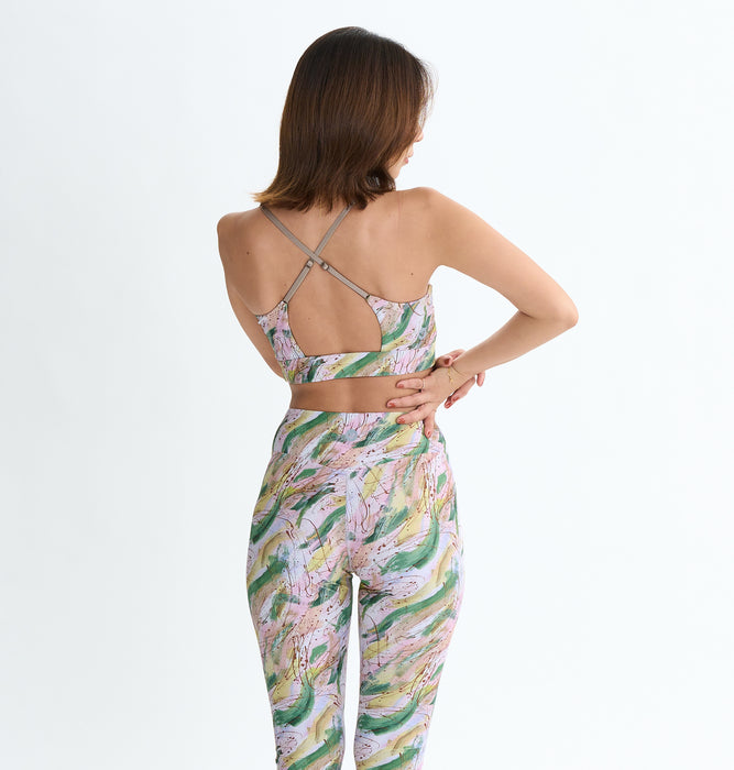 【OUTLET】Roxy Fitness HAVE A GREAT DAY BRA ウィメンズ フィットネス ブラトップ <2025FW FITNESS SEASONAL PRINT>