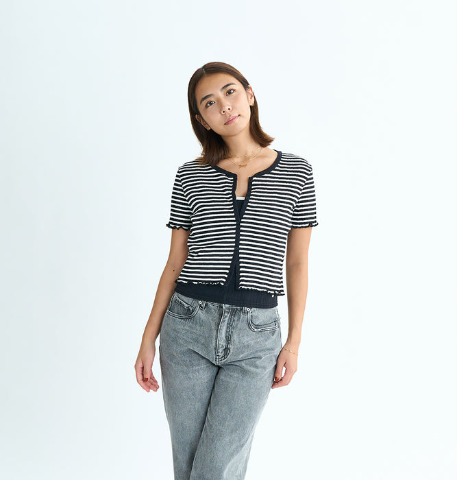 【OUTLET】Roxy MIXTURE SET ウィメンズ アンサンブル キャミソール カーディガン セット リブ <2025 ETERNAL SUMMER COLLECTION>