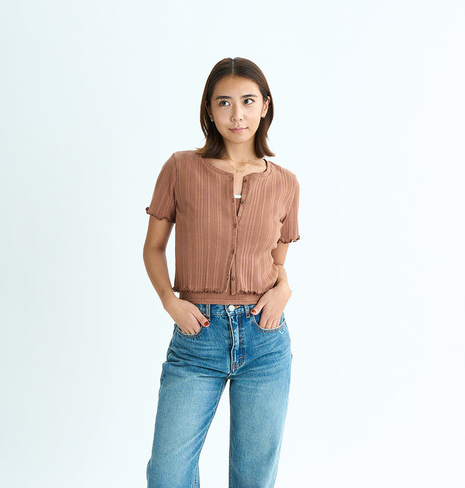 【OUTLET】Roxy MIXTURE SET ウィメンズ アンサンブル キャミソール カーディガン セット リブ <2025 ETERNAL SUMMER COLLECTION>