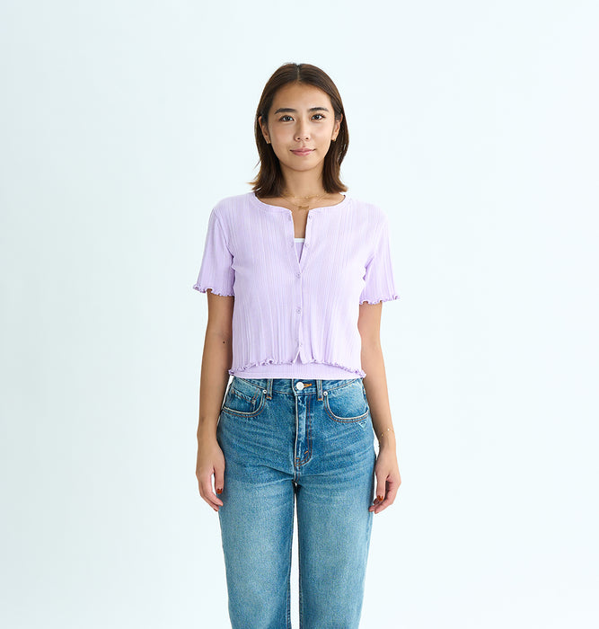 【OUTLET】Roxy MIXTURE SET ウィメンズ アンサンブル キャミソール カーディガン セット リブ <2025 ETERNAL SUMMER COLLECTION>
