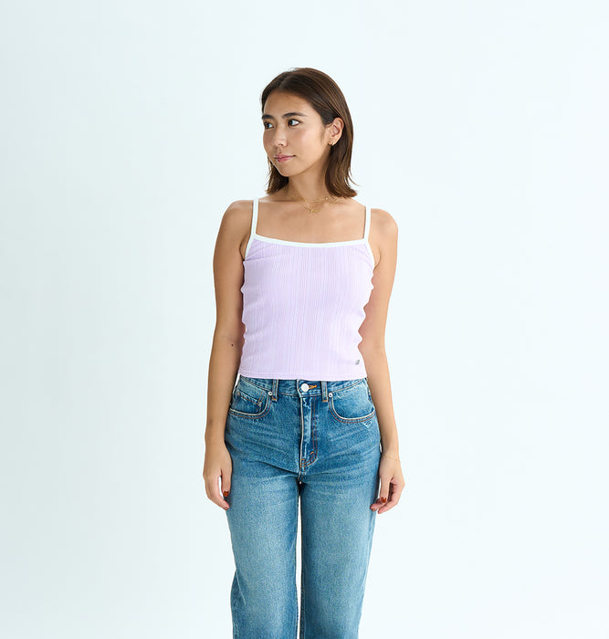 【OUTLET】Roxy MIXTURE SET ウィメンズ アンサンブル キャミソール カーディガン セット リブ <2025 ETERNAL SUMMER COLLECTION>