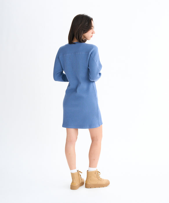【OUTLET】Roxy MY PACE ウィメンズ 長袖リブ素材 ミニ丈ワンピース <2025FW HEART WAVE>