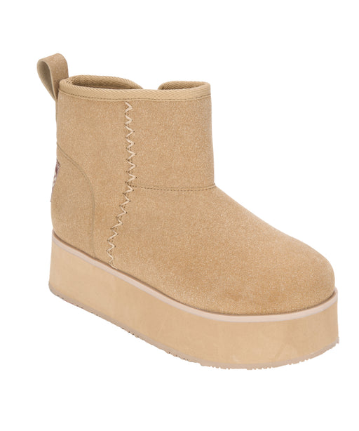 Roxy MONARCH GROVE STITCH ウィメンズ 厚底ショートブーツ 撥水加工