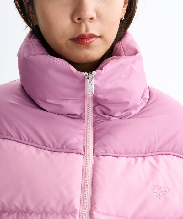 Roxy MEET UP ウィメンズ ダウンジャケット 2色切り替え ダウン70%