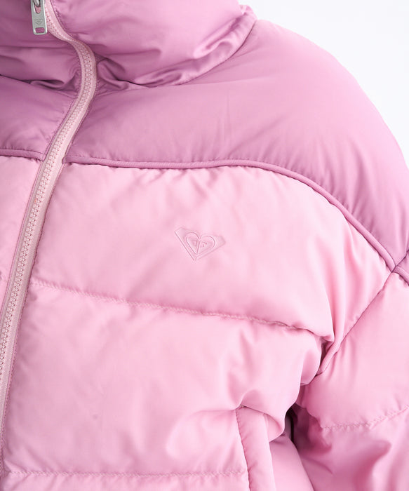 Roxy MEET UP ウィメンズ ダウンジャケット 2色切り替え ダウン70%