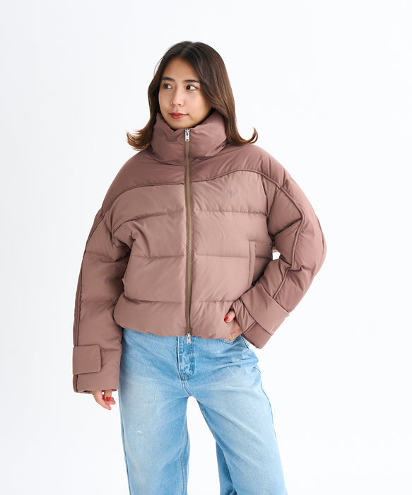 Roxy MEET UP ウィメンズ ダウンジャケット 2色切り替え ダウン70%