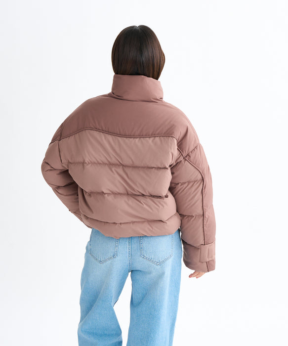 Roxy MEET UP ウィメンズ ダウンジャケット 2色切り替え ダウン70%