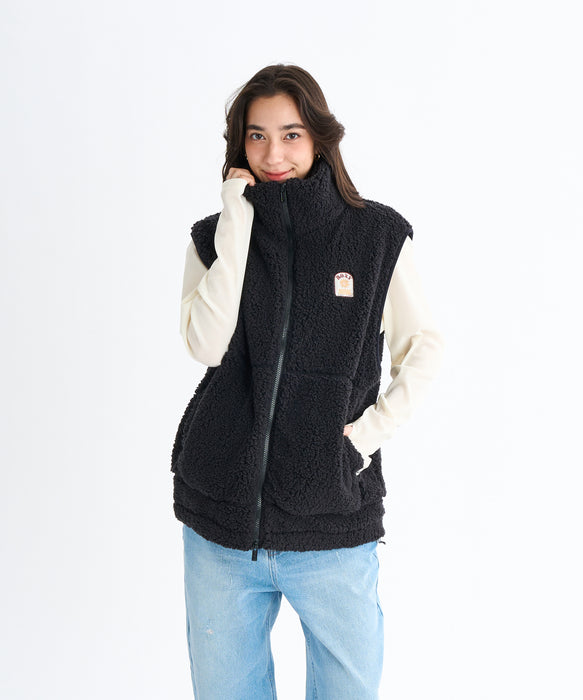Roxy BELLIS BOA VEST ウィメンズ ボアベスト 撥水加工 <2025FW
