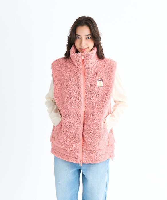 Roxy BELLIS BOA VEST ウィメンズ ボアベスト 撥水加工 <2025FW