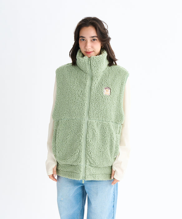 Roxy BELLIS BOA VEST ウィメンズ ボアベスト 撥水加工 <2025FW