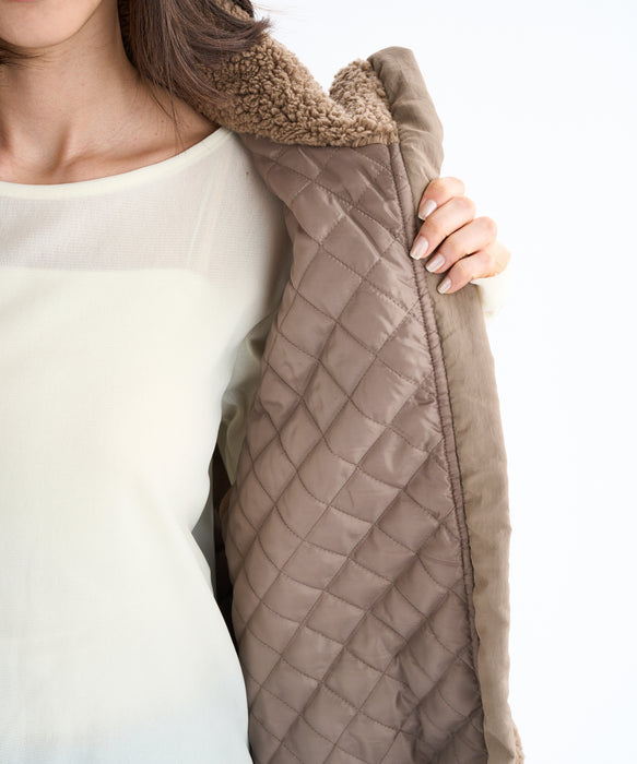 ジャケット・アウター rosymonster bearly boa vest Roxy BELLIS BOA VEST ウィメンズ ボアベスト 撥水加工 <2025FW