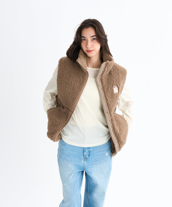 Roxy BELLIS BOA VEST ウィメンズ ボアベスト 撥水加工 <2025FW