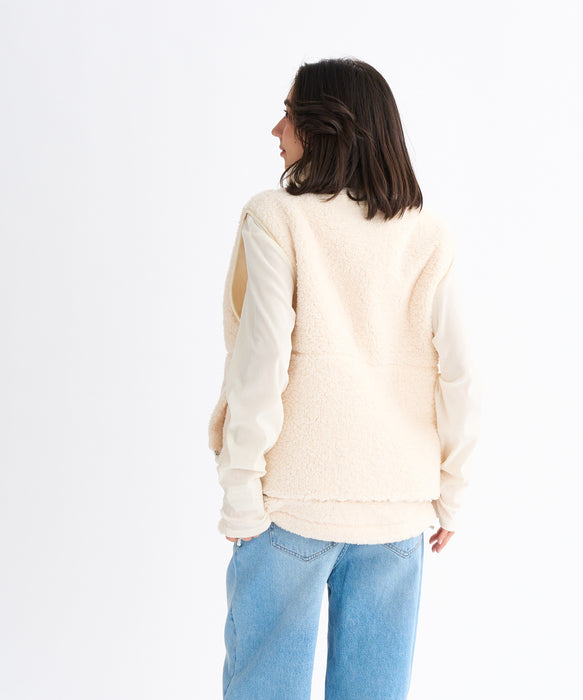 Roxy BELLIS BOA VEST ウィメンズ ボアベスト 撥水加工 <2025FW