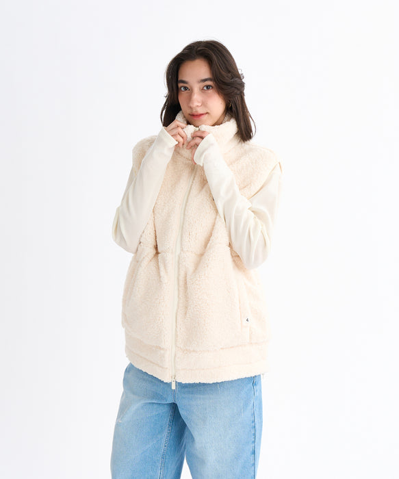 Roxy BELLIS BOA VEST ウィメンズ ボアベスト 撥水加工 <2025FW