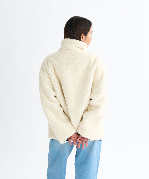 Roxy CHEER UP ウィメンズ リバーシブル ボアジャケット 撥水加工 <2025FW HEART WAVE HOLIDAYS>