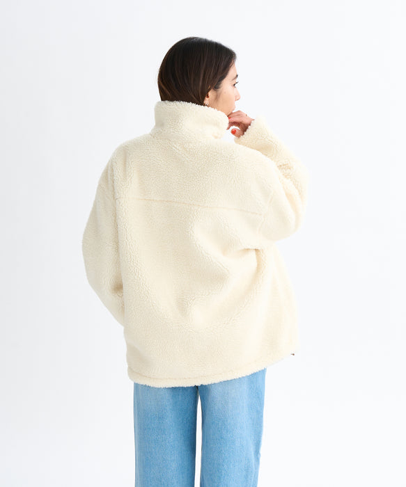 Roxy CHEER UP ウィメンズ リバーシブル ボアジャケット 撥水加工 <2025FW HEART WAVE HOLIDAYS>