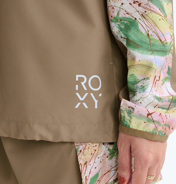 【OUTLET】Roxy Fitness HAVE A GREAT DAY JACKET ウィメンズ フィットネス ジャケット 撥水加工 シーズン柄<2025FW FITNESS SEASONAL PRINT>