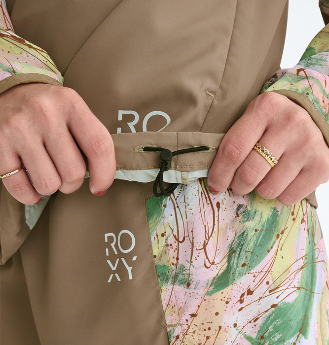 【OUTLET】Roxy Fitness HAVE A GREAT DAY JACKET ウィメンズ フィットネス ジャケット 撥水加工 シーズン柄<2025FW FITNESS SEASONAL PRINT>