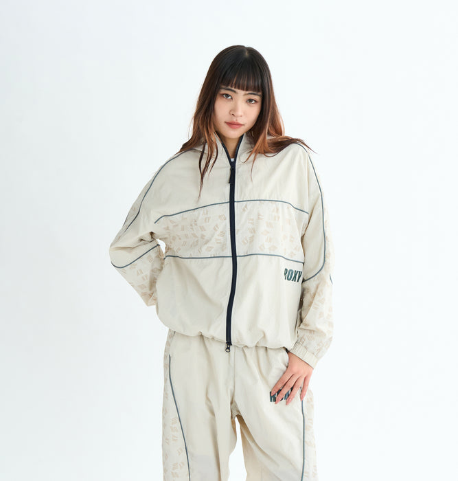 【OUTLET】Roxy Fitness HAVING FUN JACKET ウィメンズ フィットネス ジャケット 撥水加工<2025FW SPORTS>