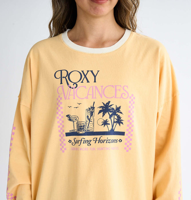 Roxy SEEKING MORE FUN ウィメンズ Tシャツ ロンT