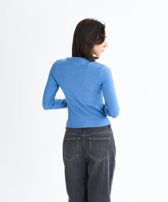 Roxy SPARKLY ウィメンズ タイトシルエット長袖Tシャツ ラインストーンロゴ <2025FW HEART WAVE>